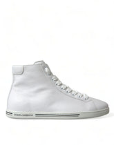 Dolce & Gabbana White Saint Tropez High Top Men Sneakers Shoes -   -  Dolce & Gabbana.